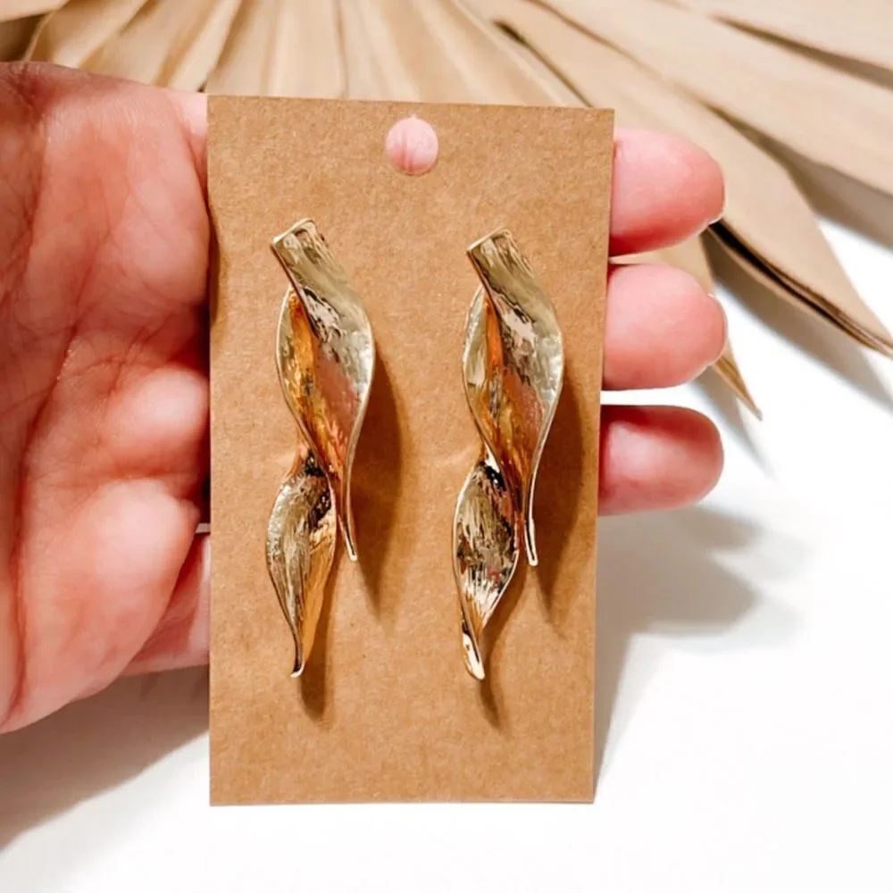 Geo dangle earrings #855